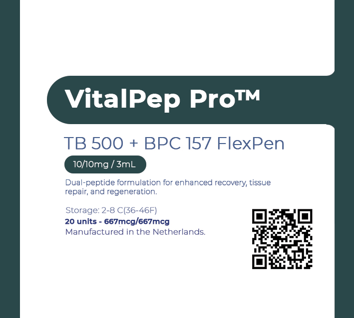 VitalPep Pro BPC-157 + TB-500 Blend label