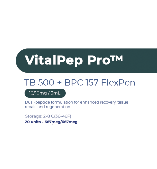 VitalPep Pro BPC-157 + TB-500 Blend label
